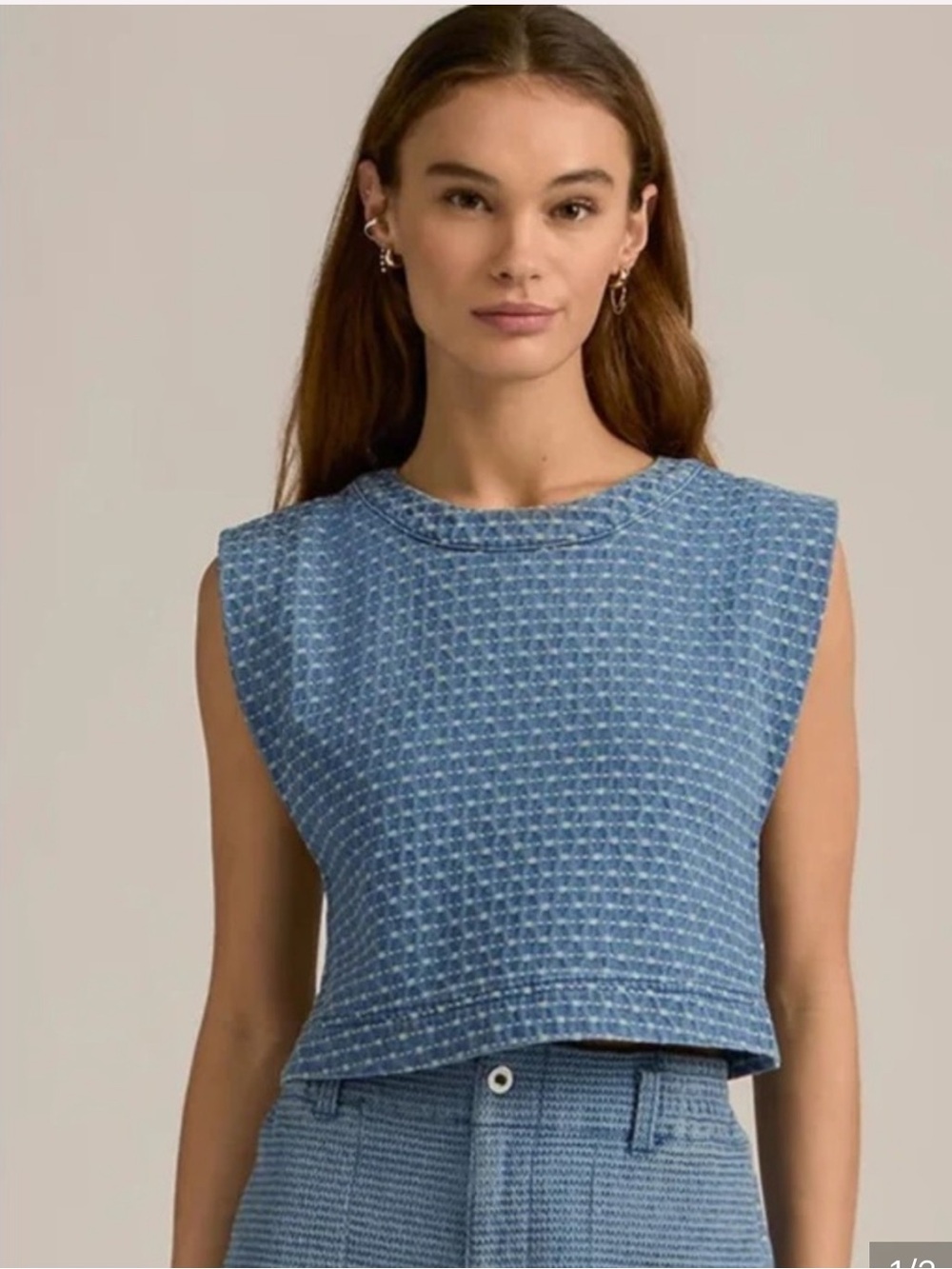 Favorite Daughter Arlo Top in Odesa Textured Cropped Tank